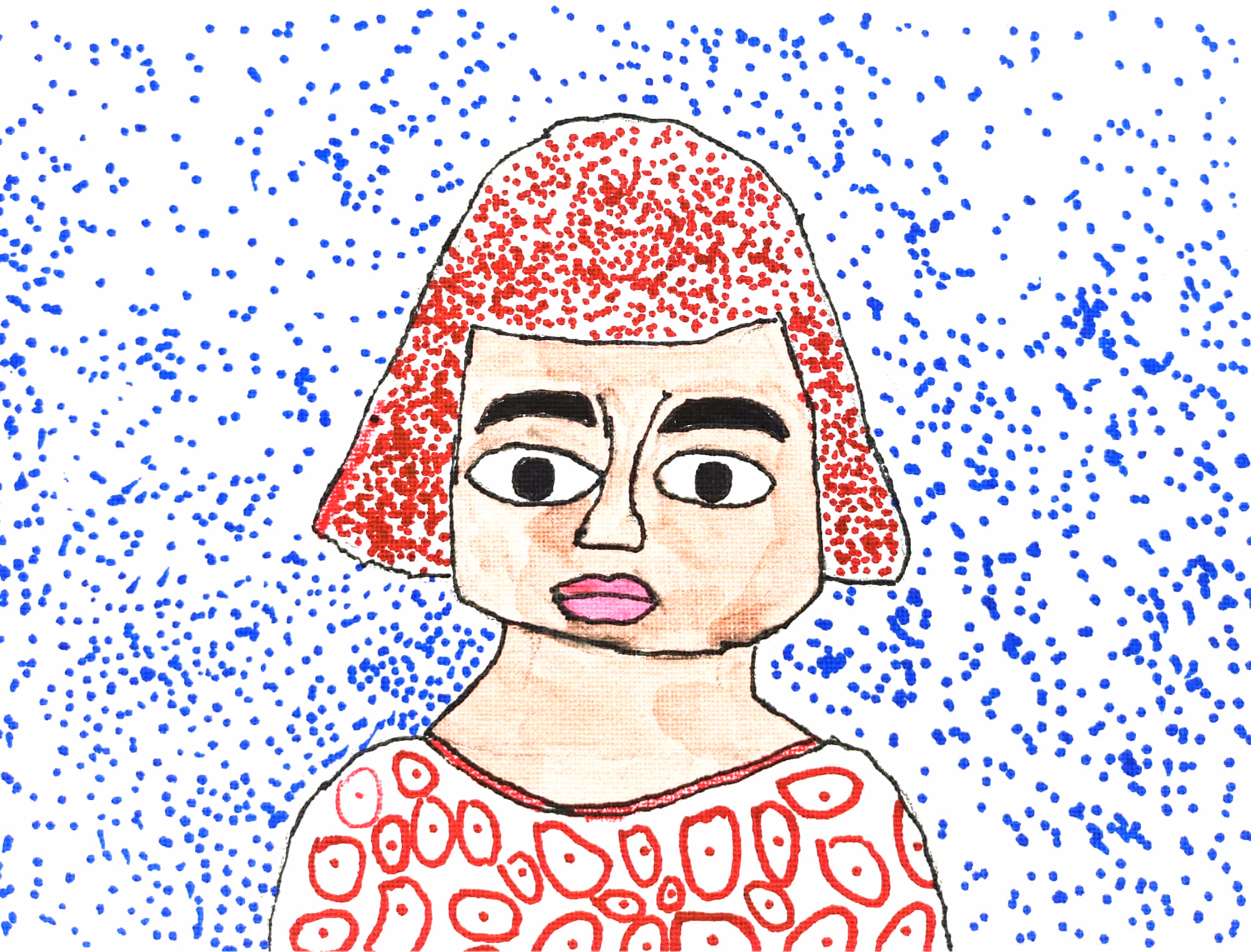 草间弥生，用圆点创造宇宙的艺术家